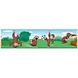 Curious George Peel and Stick Border Applique